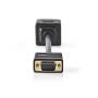 Nedis VGA-Kabel / VGA Stecker / 2x VGA Buchse / Vergoldet / Maximale Auflösung: 1280x768 / 0.20 m / Rund / ABS / Schwarz / Umschlag