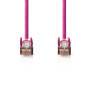 Nedis CAT5e-Netzwerkkabel / SF/UTP / RJ45 Stecker / RJ45 Stecker / 3.00 m / Rund / PVC / Pink / Plastikbeutel