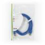 Nedis USB-Kabel / USB 3.2 Gen 1 / USB-A Stecker / USB-B Stecker / 5 Gbps / Vernickelt / 2.00 m / Rund / PVC / Blau / Umschlag