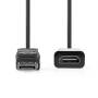 Nedis Displayport-Kabel / DisplayPort Stecker / HDMI™ Ausgang / 4K@30Hz / Vernickelt / 0.20 m / Rund / PVC / Schwarz / Box