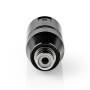 Nedis XLR Adapter| 3-Pin Stecker| Cinch Buchse| Vernickelt| Gerade| Metall|