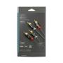 Nedis Stereo-Audiokabel / 2x RCA Stecker / 2x RCA Stecker / Vergoldet / 1.00 m / Rund / Grau / Gun Metal Grau / Verpackung mit Sichtfenster