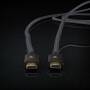 Nedis High Speed ​​HDMI ™ Kabel mit Ethernet / HDMI™ Stecker / HDMI™ Stecker / 4K@60Hz / ARC / 18 Gbps / 3.00 m / Rund / Baumwolle / Gun Metal Grau / Verpackung mit Sichtfenster