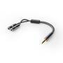 Nedis Stereo-Audiokabel / 3.5 mm Stecker / 2x 3.5 mm Buchse / Vergoldet / 0.20 m / Rund / Grau / Gun Metal Grau / Verpackung mit Sichtfenster