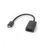 Nedis USB-C™ Adapter / USB 3.2 Gen 1 / USB-C™ Stecker / HDMI™ Ausgang / 4K@60Hz / 0.20 m / Rund / Vernickelt / PVC / Schwarz / Plastikbeutel