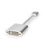 Nedis Displayport-Kabel / DisplayPort Stecker / DVI-D 24+1-Pin Buchse / 1080p / Vergoldet / 0.20 m / Rund / Geflochten / Silber / Verpackung mit Sichtfenster