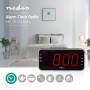 Nedis Digital-Wecker-Radio| LED-Anzeige| 1x 3.5 mm Audio-Eingang| AM FM|