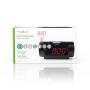 Nedis Digital-Wecker-Radio| LED-Anzeige| Zeitprojektion| AM FM| Snooze-Funktion|