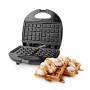 Nedis Waffelplatte| 750 W| Schwarz