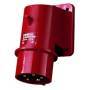 Mennekes 379 - Straight - 400 V - Red - IP67 - 1 pc(s)