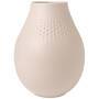 Villeroy & Boch Manufacture Collier beige Vase Perle hoch