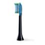 Philips 4-pack Standard sonic toothbrush heads - 4 pc(s) - Black - Rubber - 2 Series plaque control - 2 Series plaque defense - 3 Series gum health - DiamondClean - DiamondClean... - 2 Series plaque control - 2 Series plaque defense - 3 Series gum health 