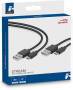 Speedlink STREAM Play & Charge USB Kabel Set für PS4, sw retail (SL-450104-BK)