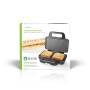 Nedis Sandwichhersteller| 900 W| 26.8 x 14.5 cm| Automatischer Temperaturkontrolle|