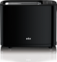 Braun HT3010BK - 2 slice(s) - Black - Buttons - Rotary - 1000 W