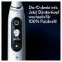 Oral-B iO 10 iO10 Elektrische Zahnbürste/Electric Toothbrush mit iOSense, Magnet-Technologie, 7 Putzmodi für Zahnpflege, 3D-Analyse, Farbdisplay & Lade-Reiseetui, Designed by Braun, stardust white 