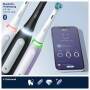 Oral-B iO 4 iO4 Doppelpack Elektrische Zahnbürste/Electric Toothbrush, Magnet-Technologie, 2 Aufsteckbürsten, 4 Putzmodi für Zahnpflege, Reiseetui, Designed by Braun, matt black/quite white