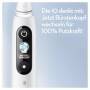 Oral-B iO 8 iO8 Elektrische Zahnbürste/Electric Toothbrush, Magnet-Technologie, 2 Aufsteckbürsten, 6 Putzmodi für Zahnpflege, Farbdisplay & Reiseetui, Designed by Braun, white alabaster