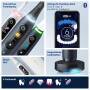 Oral-B iO 8 iO8 Elektrische Zahnbürste/Electric Toothbrush, Magnet-Technologie, 2 Aufsteckbürsten, 6 Putzmodi für Zahnpflege, Farbdisplay & Reiseetui, Designed by Braun, black onyx