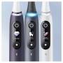 Oral-B iO 8 iO8 Elektrische Zahnbürste/Electric Toothbrush, Magnet-Technologie, 2 Aufsteckbürsten, 6 Putzmodi für Zahnpflege, Farbdisplay & Reiseetui, Designed by Braun, black onyx