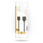 Nedis VGA-Kabel / VGA Stecker / 2x VGA Buchse / Vergoldet / Maximale Auflösung: 1280x768 / 0.20 m / Rund / ABS / Schwarz / Umschlag