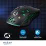 Nedis Gaming Mouse| Verdrahtet| dpi 800 1200 2400 3200 4800 7200 dpi| - Mouse - 7,200 dpi