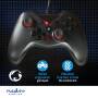 Nedis Gamepad / USB Type-A / Stromversorgung über USB / PC / Anzahl Knöpfe: 12 / Kabellänge: 1.60 m / Schwarz