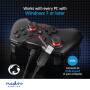 Nedis Gamepad / USB Type-A / Stromversorgung über USB / PC / Anzahl Knöpfe: 12 / Kabellänge: 1.60 m / Schwarz