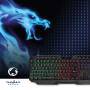 Nedis Wired Gaming Keyboard / USB Type-A / Folientasten / LED / QWERTZ / DE-Layout / Stromversorgung über USB / Netzkabellänge: 1.30 m / Multimedia