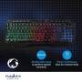 Nedis Wired Gaming Keyboard| USB Type-A| Folientasten| LED| AZERTY| FR-Layout| - Keyboard - AZERTY