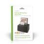 Nedis Festplatten-Dockingstation / USB 3.2 Gen1 / USB Type-A / 2 Festplatten / 2.5 / 3.5 " / USB 3.2 Gen1 / Docking / Desktop