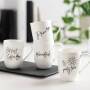 Villeroy & Boch Statement Becher mit Henkel But first Coffee