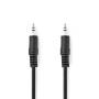 Nedis Stereo-Audiokabel / 3.5 mm Stecker / 3.5 mm Stecker / Vernickelt / 0.50 m / Rund / Schwarz / Label