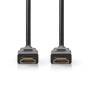 Nedis Premium High Speed ​​HDMI ™ Kabel mit Ethernet / HDMI™ Stecker / HDMI™ Stecker / 4K@60Hz / 18 Gbps / 1.50 m / Rund / PVC / Schwarz / Label