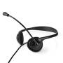 Nedis PC-Headset / Auf Ohr / Stereo / USB Type-A / USB Type-C™ / Klappbarer Mikrofon / Schwarz