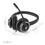 Nedis PC-Headset / Auf Ohr / Stereo / USB Type-A / USB Type-C™ / Klappbarer Mikrofon / Schwarz