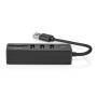 Nedis USB-Hub / USB-A Stecker / 3x USB A Buchse / 5-Port port(s) / USB 3.2 Gen 1 / Stromversorgung über USB / 5 Gbps / SD & MicroSD