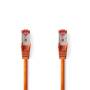 Nedis CAT6-Netzwerkkabel / RJ45 Stecker / RJ45 Stecker / S/FTP / 2.00 m / Rund / LSZH / Orange / Label