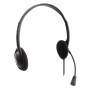 Manhattan Stereo On-Ear Headset (USB) - Microphone Boom - Polybag Packaging - Adjustable Headband - Ear Cushion - 1x USB-A for both sound and mic use - cable 1.5m - Three Year Warranty - Headset - Head-band - Office/Call center - Black - Binaural - 1.5 m