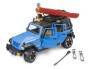 Bruder 02529 Jeep Wrangler RubiconUnlimited mit Kajak und Figur