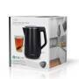 Nedis Wasserkocher / 1.5 l / Plastik / Schwarz / Um 360 Grad drehbar / Verdecktes Heizelement / Strix® Controller / Boil-dry protection