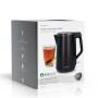 Nedis Wasserkocher / 1.5 l / Plastik / Schwarz / Um 360 Grad drehbar / Verdecktes Heizelement / Strix® Controller / Boil-dry protection