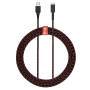 PDP USB Type C Charging Cable - 2.4 m - USB A - USB C - Black - Red