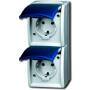 BUSCH JAEGER 2084-0-0701 - CEE 7/3 - 2P+E - Blue - White - IP44 - 250 V - 16 A