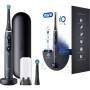 Oral-B iO 8 iO8 Elektrische Zahnbürste/Electric Toothbrush, Magnet-Technologie, 2 Aufsteckbürsten, 6 Putzmodi für Zahnpflege, Farbdisplay & Reiseetui, Designed by Braun, black onyx