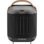 De Longhi HFX30C18.AG - Fan electric space heater - Ceramic - Indoor - Floor - Black - Gray - Rotary
