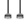 Nedis USB-KABEL A-STECKER/A-STECKER (CCGL60000BK20  2M SW)