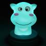 Alecto SILLY HIPPO LED Nachtlicht Nilpferd blau