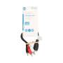 Nedis DIN-Audio-Kabel / DIN 5-Pin Buchse / 4x RCA Stecker / Vernickelt / 0.20 m / Rund / PVC / Schwarz / Label