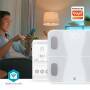 Nedis WIFI-SmartLife-Personenwaage / Bluetooth® / BMI / BMR / Fett / Gebeine / Gewicht / Muskeln / Wasser / 12 / Max. Last: 180 kg / Android™ / IOS / ABS / Glas / Weiss